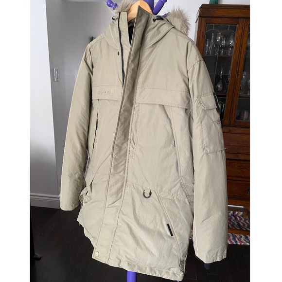 Columbia Ice Wind Parka, down-filled - men's, size medium, khaki - Picture 1 of 10